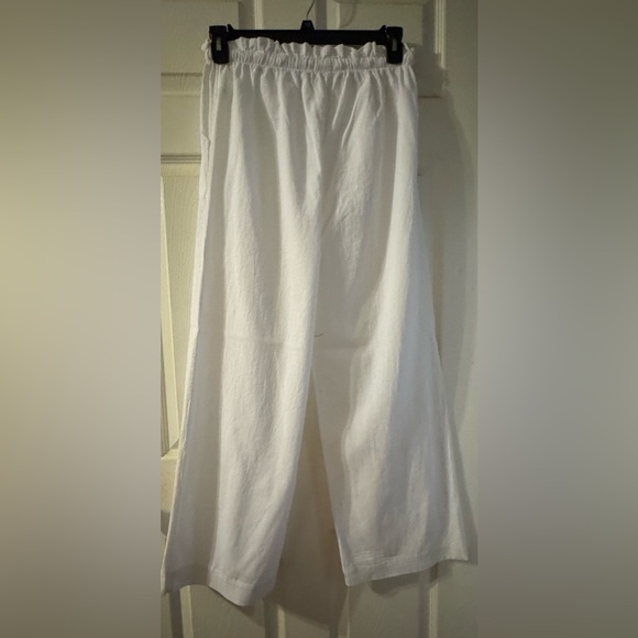 NEW NEVER WORN! White Drawstring Pants - Picture 5 of 5